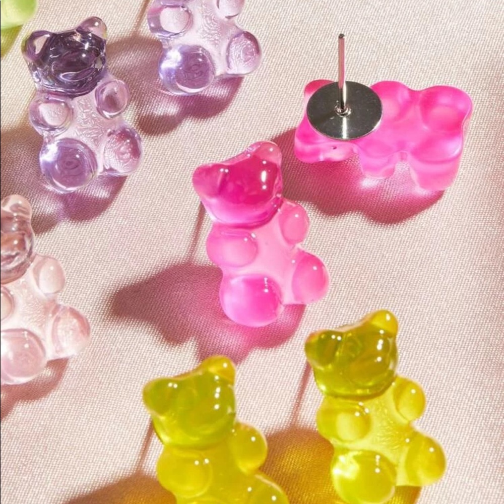 New Bear Shaped Stud Earrings - Picture 2 of 2